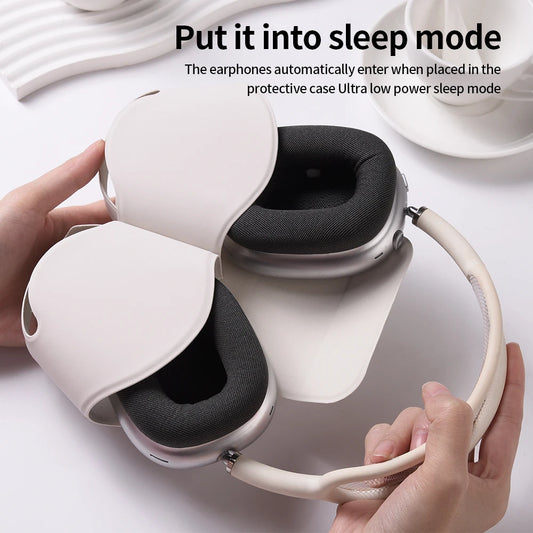 Leather Protective Case for AirPods Max – Soft Headphone Cover Bag