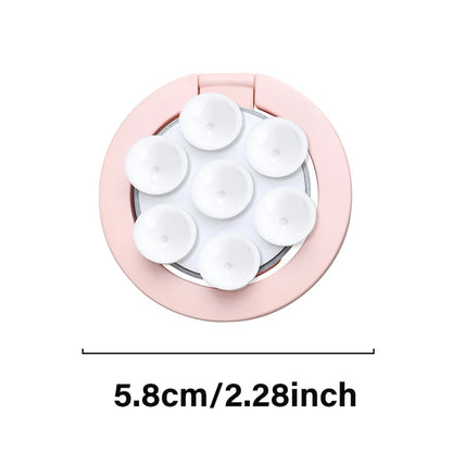 MagSafe Suction Cup Magnet Holder with Rotating Ring Stand for iPhone 12–15