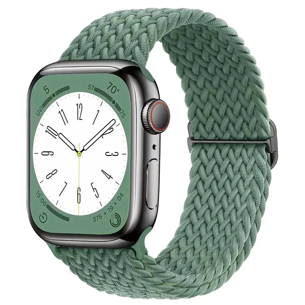 Braided Solo Loop for Apple Watch Ultra & Series 10–3 SE Elastic Band