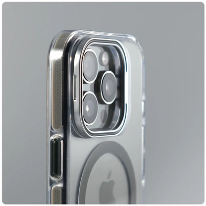 Luxury Lens Holder MagSafe Clear Case for iPhone 17 Air 16 15 14 13 12 Pro Max