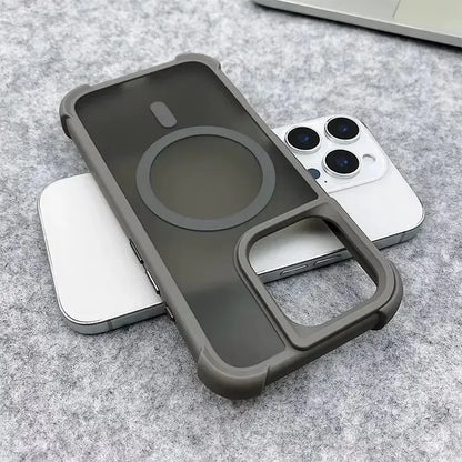 Magnetic Luxury Matte Shockproof Armor Case for iPhone 16–11 Series, MagSafe Ready
