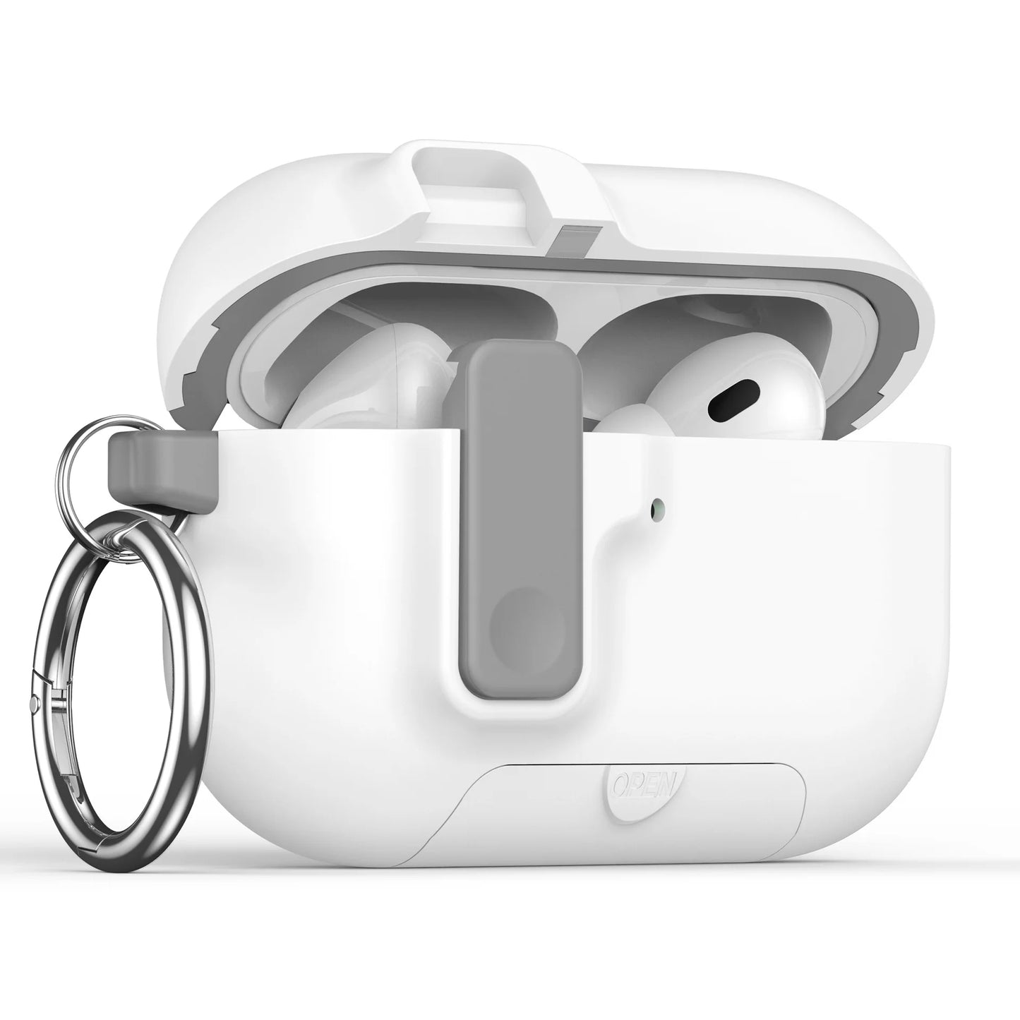 AirPods Pro 3 Protective Case with Stand, Cleaner & Magnetic Lock – Sand Stone