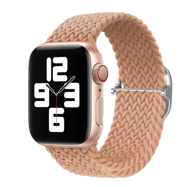 Elastic Braided Strap for Apple Watch Ultra 49mm and Series 9–SE, 45–38mm