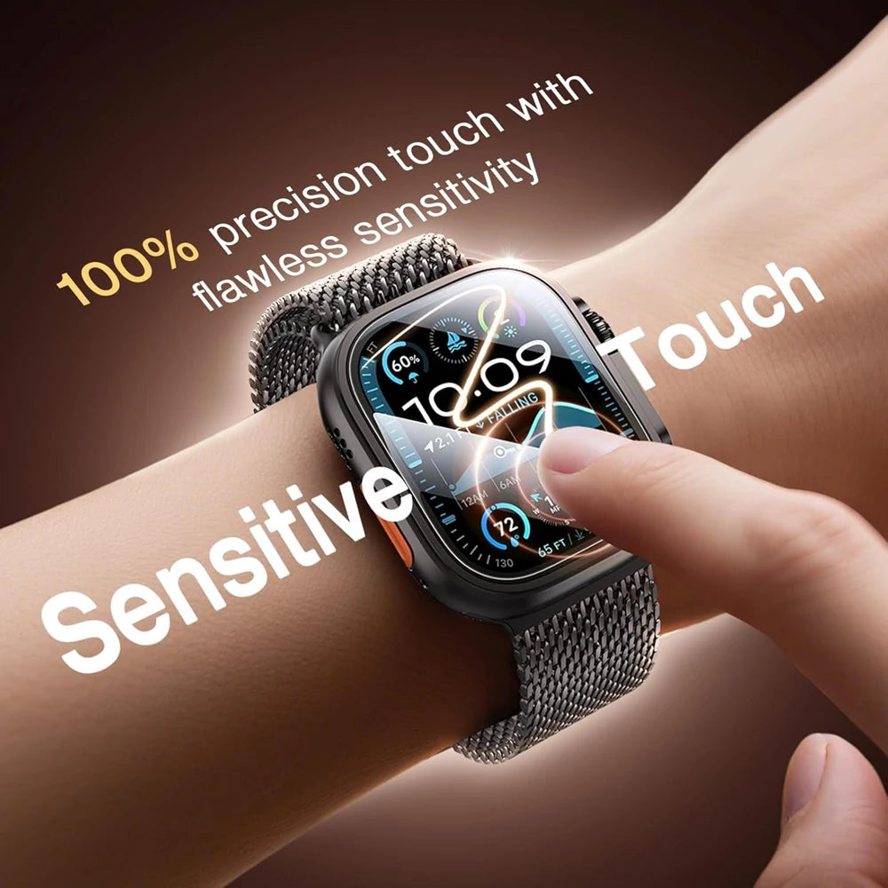 Tempered Glass for Apple Watch Ultra 1/2/3 49mm with Alignment Tool Protector