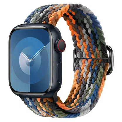 Braided Elastic Strap for Apple Watch Ultra 2 49mm Series 10 9 8 7 SE 6 5 4