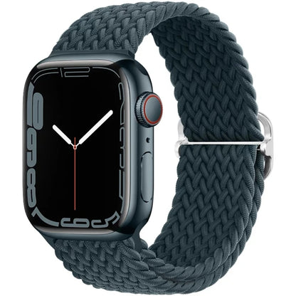 Elastic Braided Strap for Apple Watch Ultra 49mm and Series 9–SE, 45–38mm