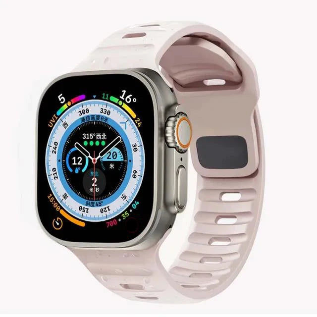 Sport Silicone Strap for Apple Watch Ultra 3/2 and Series 11–6, SE3 (49–40mm)