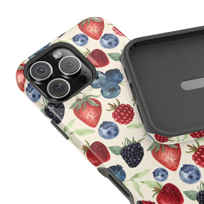 Rural Blueberry Luxury Case for iPhone 17 16 15 14 13 12 11 Pro Max Plus