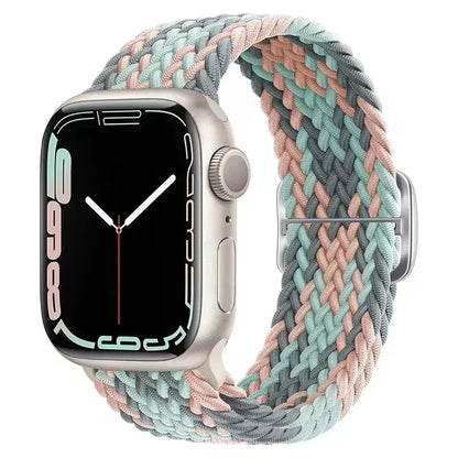 Braided Elastic Strap for Apple Watch Ultra 2 49mm Series 10 9 8 7 SE 6 5 4