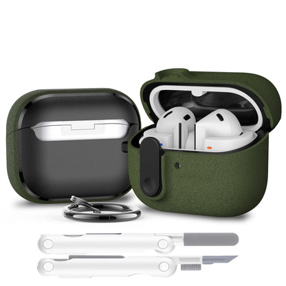 Secure Lock Case for Samsung Galaxy Buds 3/3 Pro with Cleaner Kit & Keychain