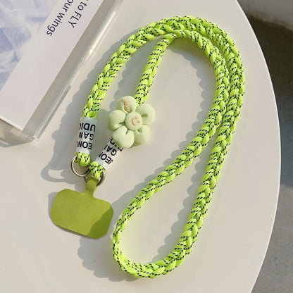 Outdoor Mountaineering Woven Phone Lanyard Women’s Belt Anti-Loss Neck Strap