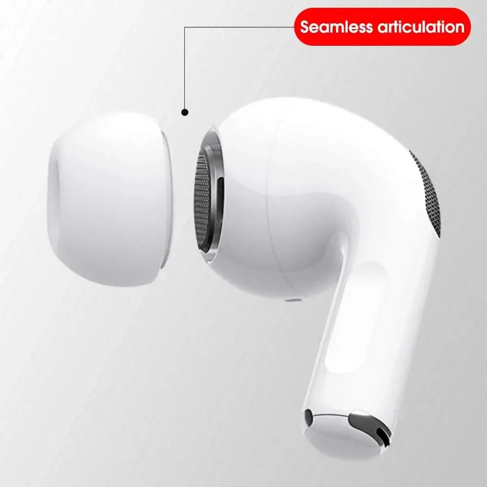 4 Pairs Silicone Ear Tips for AirPods Pro 1/2 – XS/S/M/L Noise Reduction