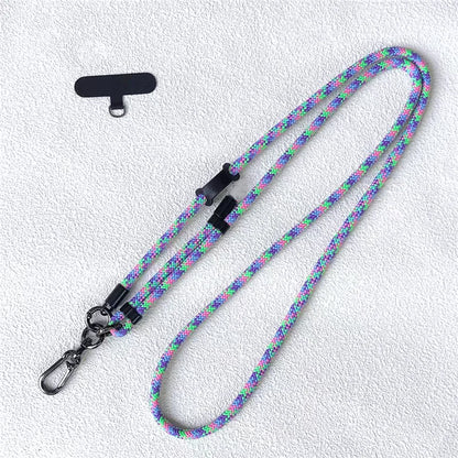 150cm Adjustable Crossbody Phone Lanyard Strap with Patch & Neck Rope