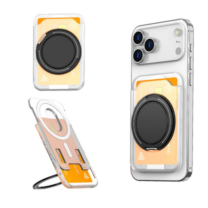 MagSafe Magnetic Wallet Card Holder Stand for iPhone & Samsung Phones