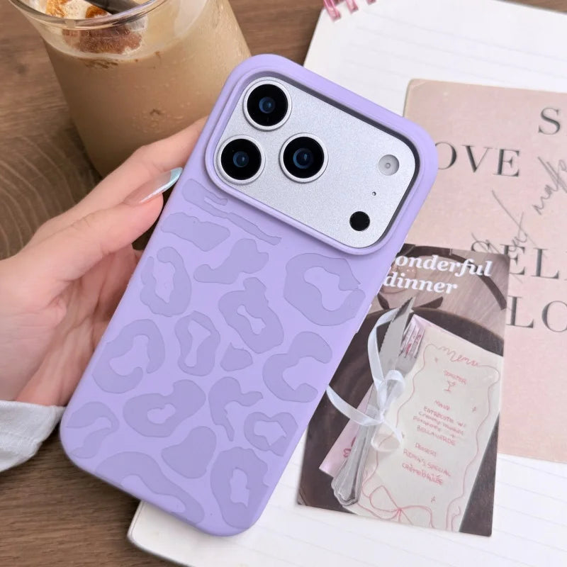 Candy Liquid Silicone Leopard Print Soft Case for iPhone 17 Air–11 Series