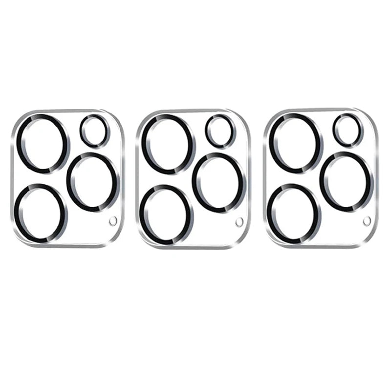 Screen & Camera Lens Protectors for iPhone 15–X | Tempered Glass Set