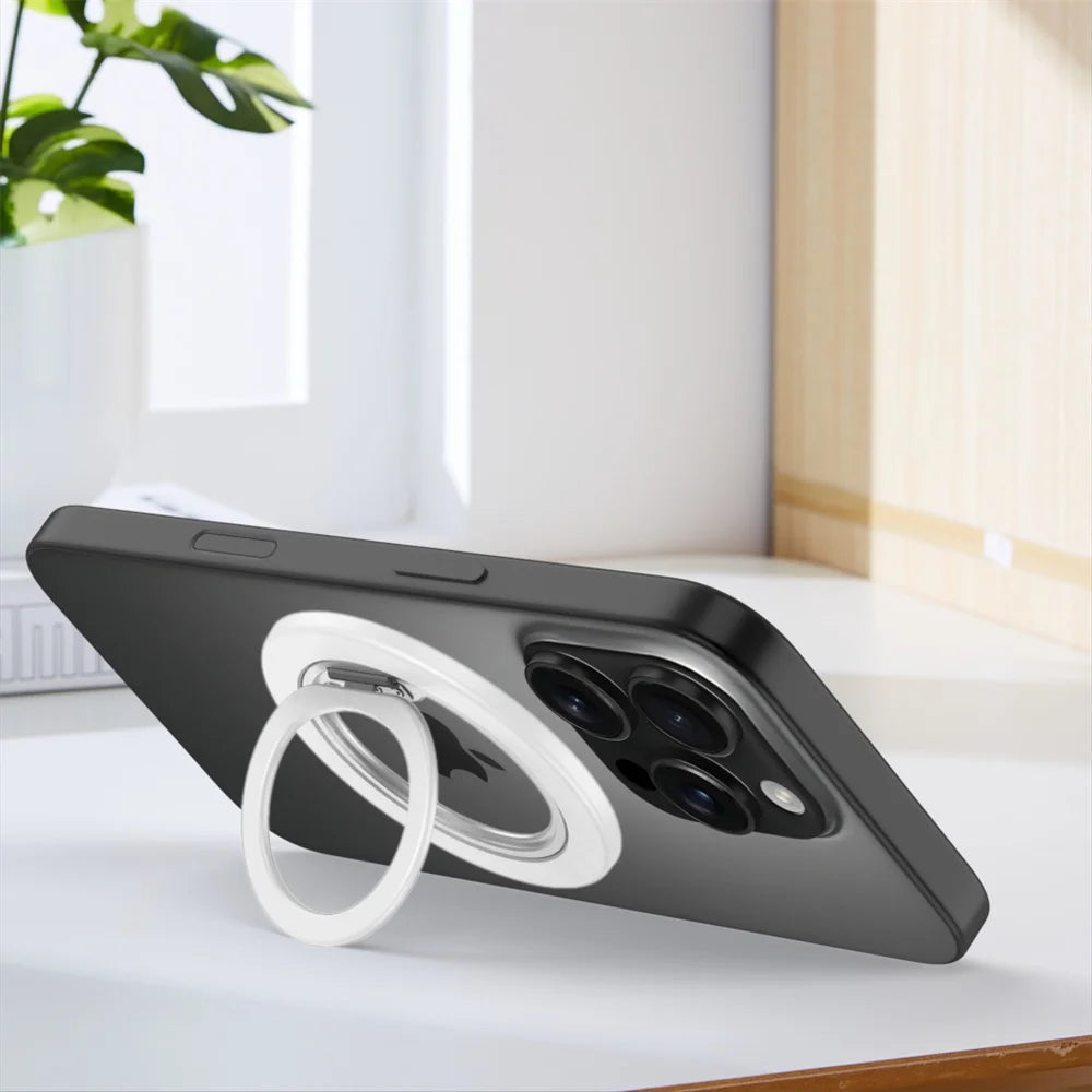 360° Magnetic Finger Ring Stand Holder for iPhone 17 16 15 14 13 12 Pro Max