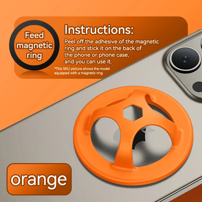Magnetic Silicone Ring Holder for iPhone 13–15 Pro Max – Stand & Grip