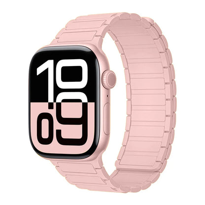 Magnetic Silicone Band for Apple Watch Ultra 3 2 Series 11 10 9 8 7 6 SE