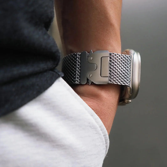 Milanese Loop Titanium Strap for Apple Watch Ultra 2 and Series 11–4, SE (49–40mm)