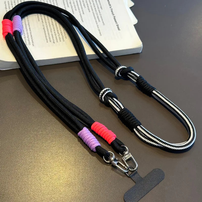 Fashion Knotted Phone Lanyard | Long Crossbody Universal Strap for Cases & Bags