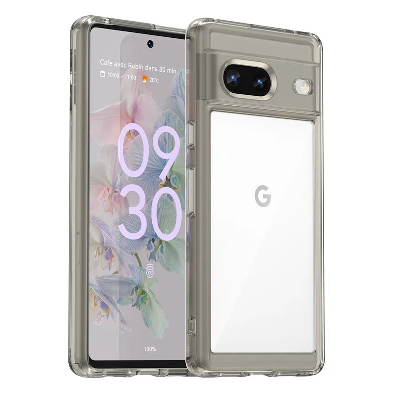 Shockproof Clear Bumper Case for Google Pixel 7/8/7A/8 Pro – Transparent Cover