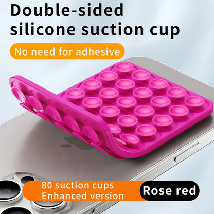 Double-Sided Silicone Suction Pad for Phones – Adhesive Rubber Mount