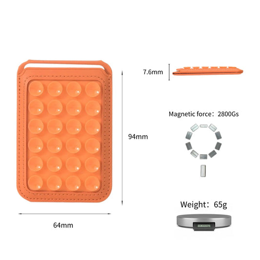 MagSafe Wallet with Suction Stand for iPhone 17 16 15 Pro Max Case