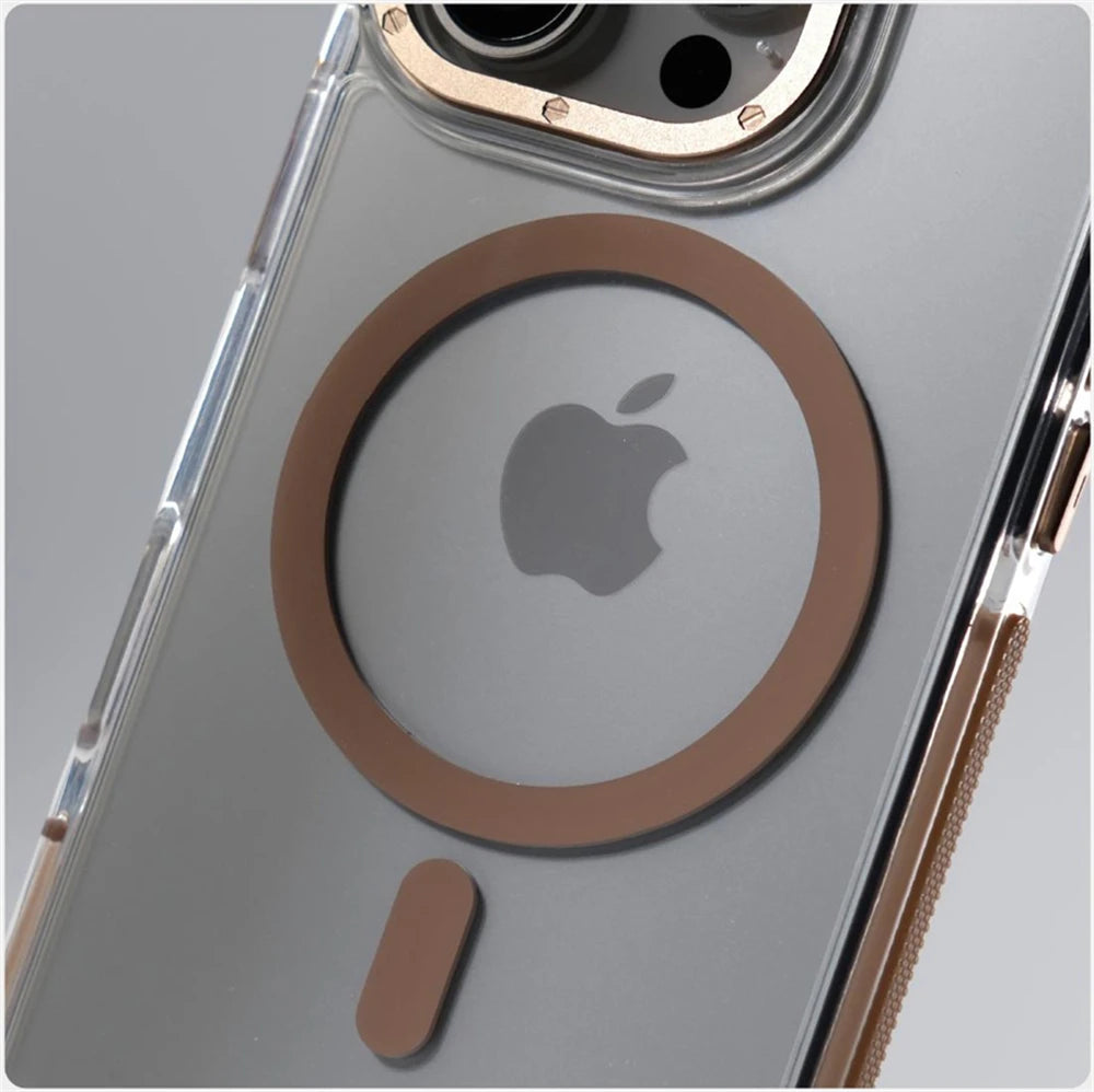 Magnetic Clear Armor Case for iPhone 16 15 Pro Max Plus – MagSafe