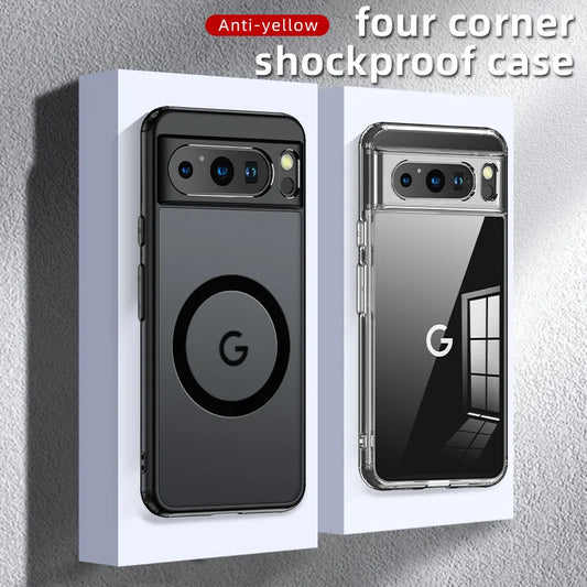 2025 Magnetic Matte Case for Pixel 9 Pro 8 7A 8A 7 Wireless Charging