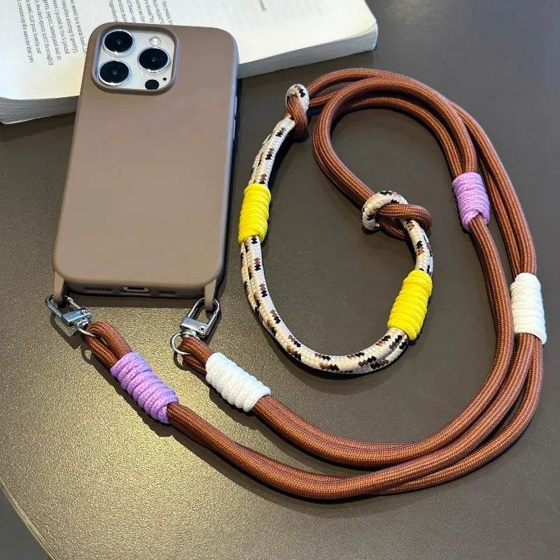 Fashion Knotted Phone Lanyard | Long Crossbody Universal Strap for Cases & Bags