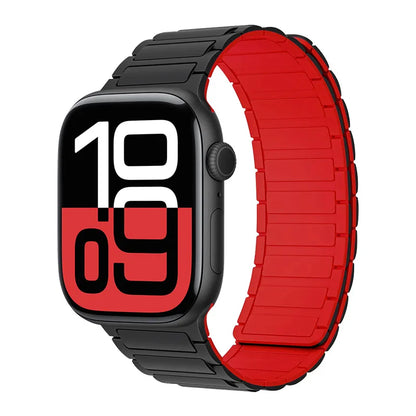 Magnetic Silicone Band for Apple Watch Ultra 3 2 Series 11 10 9 8 7 6 SE