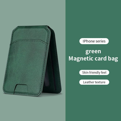 Luxury MagSafe Leather Wallet Case for iPhone 16–12 | Magnetic Card Holder