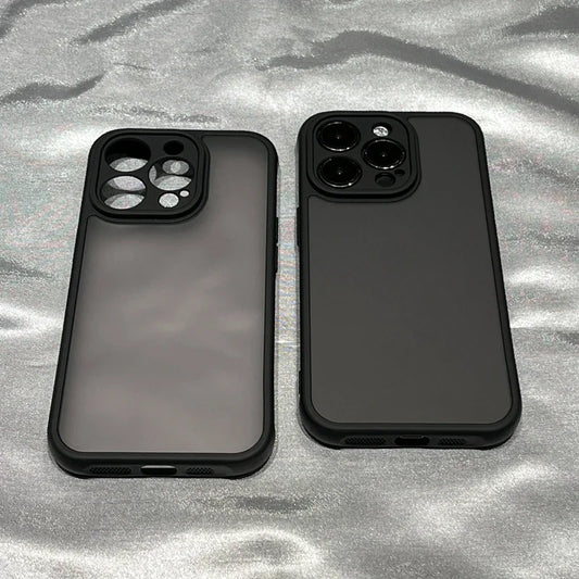 Matte Transparent Case for iPhone 16 15 14 13 12 11 Pro Max Plus