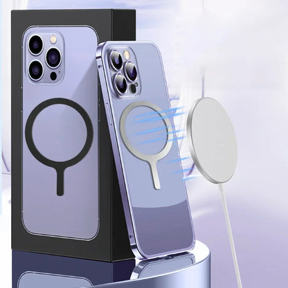 5-in-1 Sticker Ring for MagSafe Wireless Charging, Metal Plate for iPhone 12–14 Pro Max