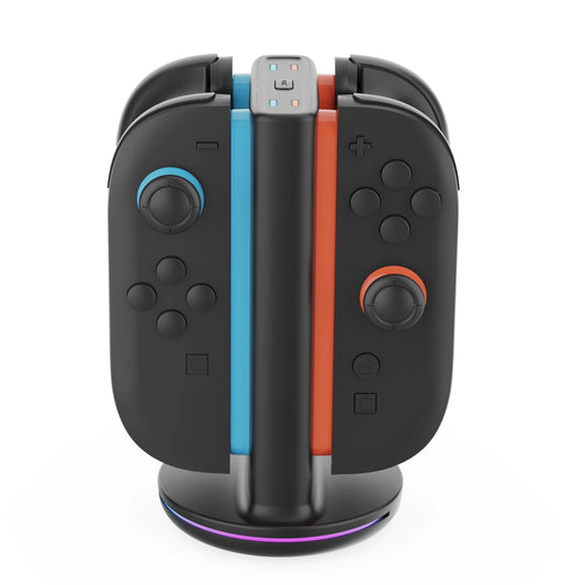 PG-SW2051 Charger Dock for Switch 2 – 4-Slot Fast Charging with RGB Lights