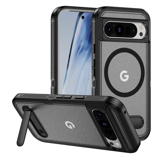 Magnetic Armor Stand Case for Google Pixel 9/8 Pro XL 8A Shockproof Cover