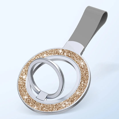 Glitter MagSafe Phone Holder for iPhone 12–16 – Ring & Stand Mount