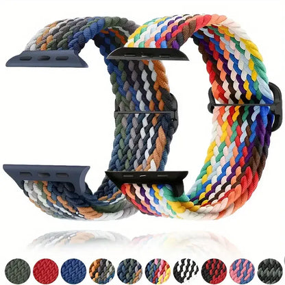 Braided Solo Loop for Apple Watch Ultra & Series 10–3 SE Elastic Band