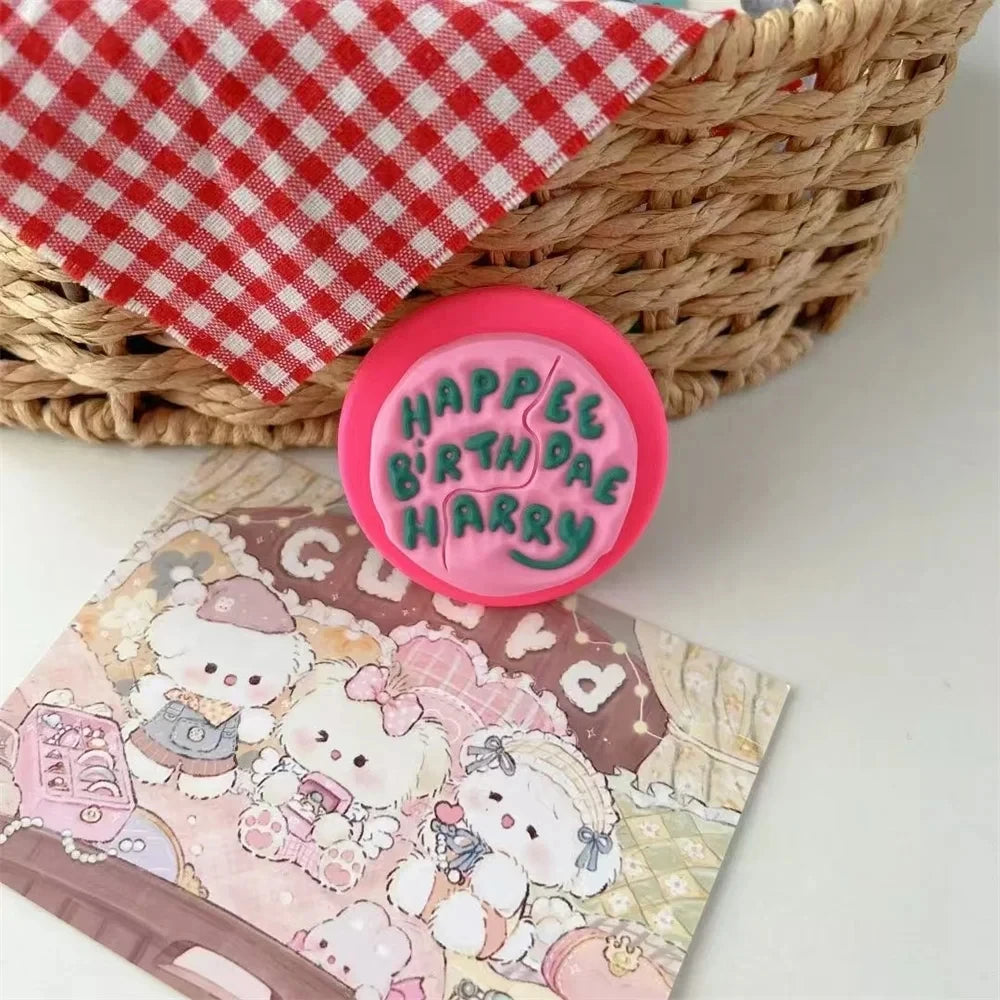 Cute Pink Magnetic Grip Stand for iPhone 17 | MagSafe Smart Holder Tok