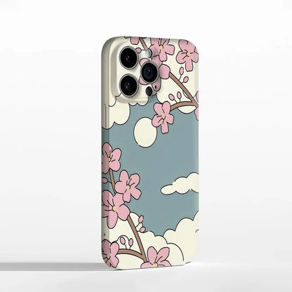 Cherry Blossom Sky Case for iPhone 17 16 15 14 13 12 Pro Max Plus