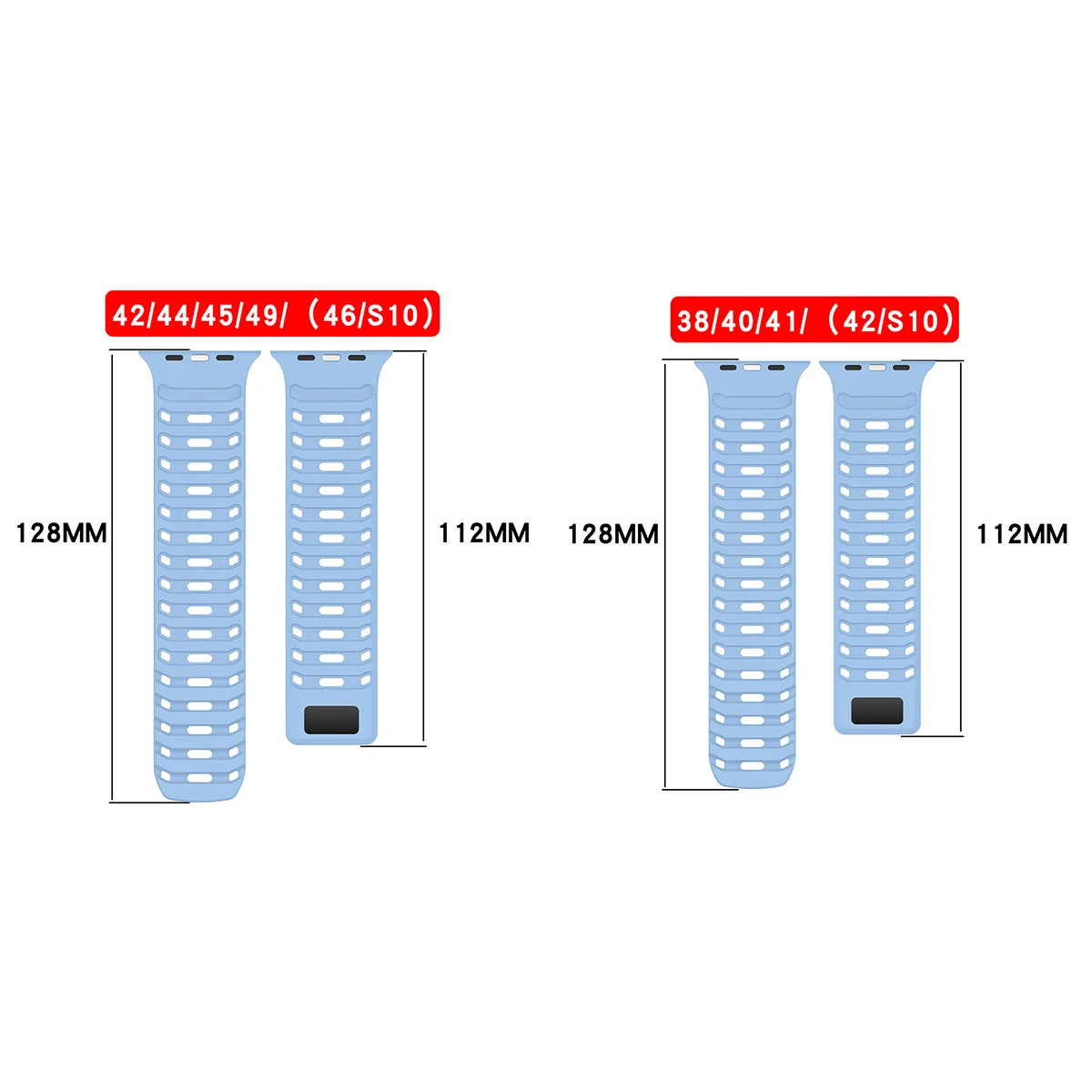 Magnetic Silicone Strap for Apple Watch Ultra 2 & Series 10–7 SE 42–49mm Band