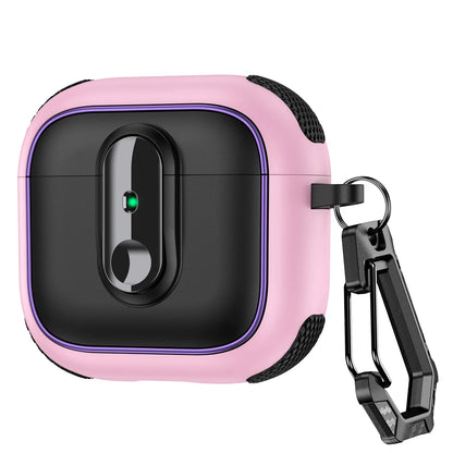 Armor Locking Earphone Case for AirPods 2/3/Pro/4 with Purple Stripes