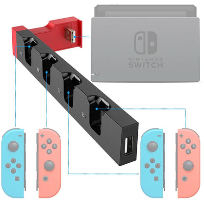Joy-Con Charging Dock Stand for Nintendo Switch – 4 Slot Controller Station