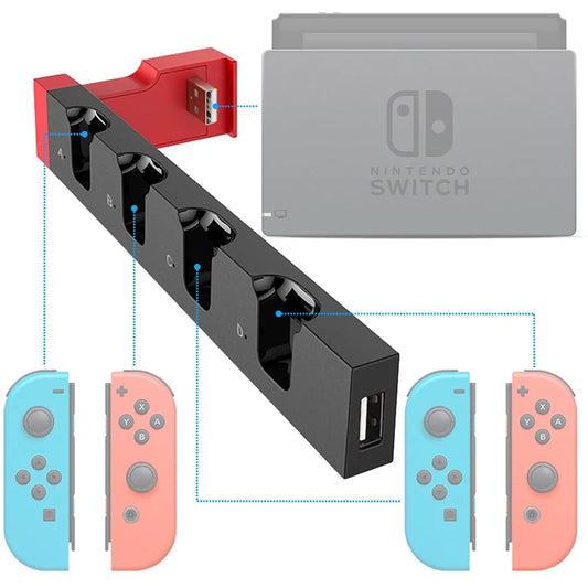 Joy-Con Charging Dock Stand for Nintendo Switch – 4 Slot Controller Station