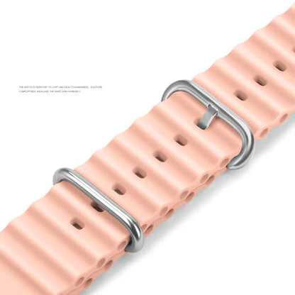 Ocean Silicone Sport Band for Apple Watch 3–Ultra 2, 40–49mm Series 10–4 Adjustable Strap