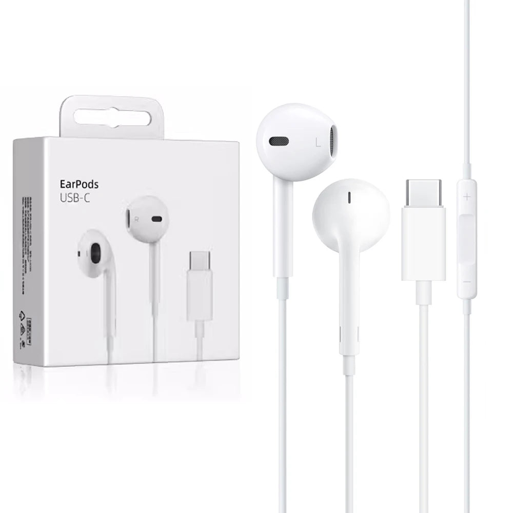 Type-C Wired Earphones with Mic | In-Ear USB-C Headphones for iPhone 15 & Android