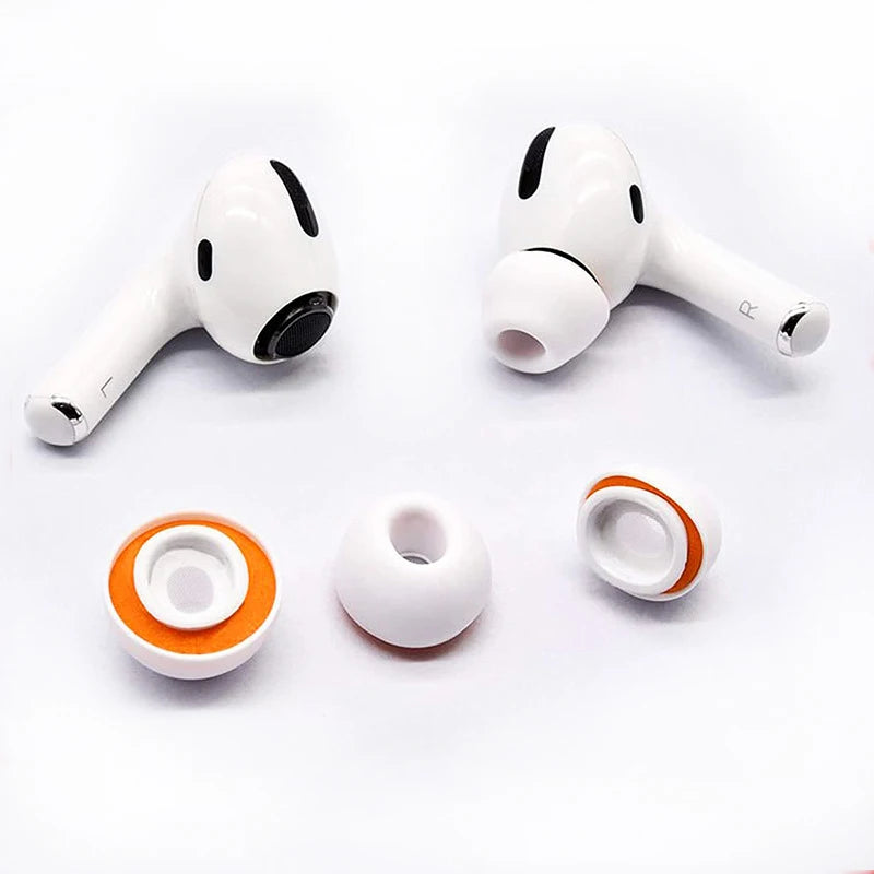 Memory Foam Ear Tips for AirPods Pro | Soft Silicone Replacement Earpads