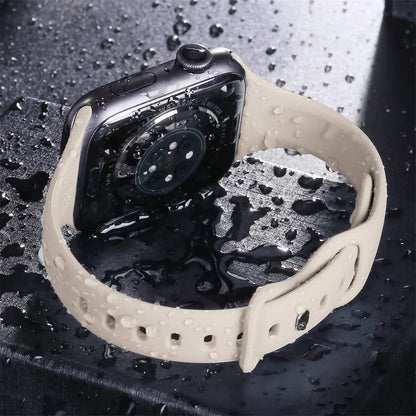Slim Silicone Sport Strap for Apple Watch 38-49mm Series 3 to Ultra 2