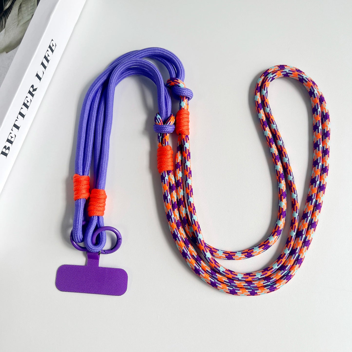 Personalized Double Color Universal Phone Lanyard Shoulder Strap Safety Rope